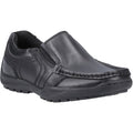 Hush Puppies Morgan Leather Youth Black Loafers