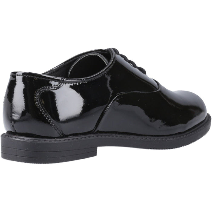 Hush Puppies Nellie Patent Leather Junior Black Oxford Shoes