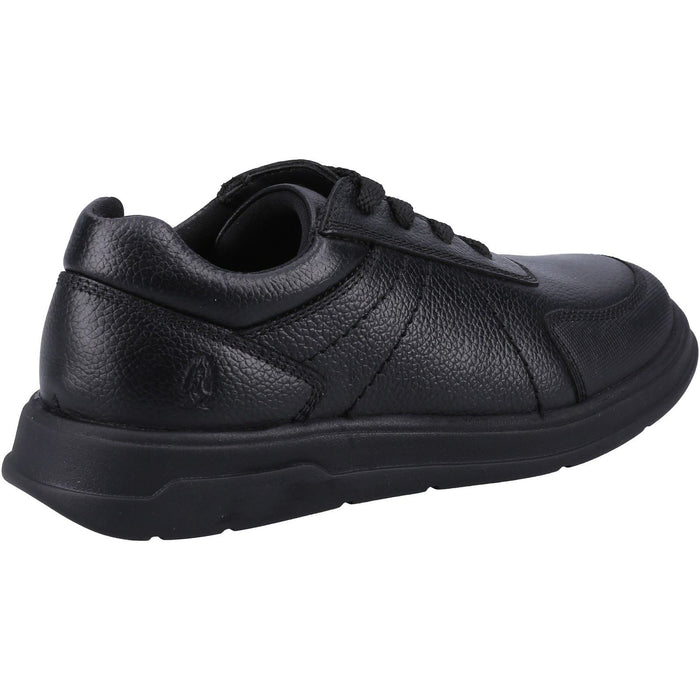 Hush Puppies Robert Leather Junior Black Lace-Up Shoes