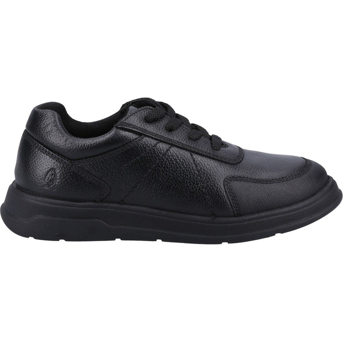 Hush Puppies Robert Leather Junior Black Lace-Up Shoes