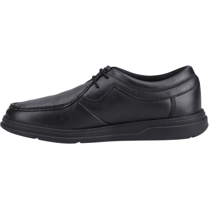 Hush Puppies Ronan Leather Youth Black Moccasins Shoes