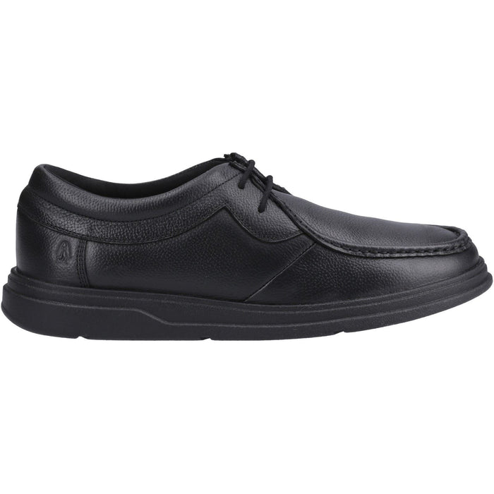 Hush Puppies Ronan Leather Youth Black Moccasins Shoes
