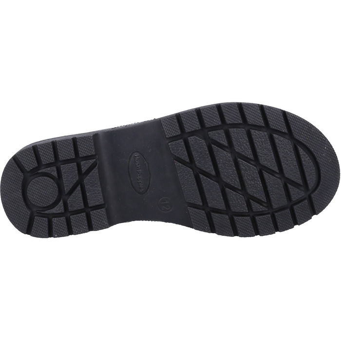 Hush Puppies Sally 2 Leather Youth Black Brogues