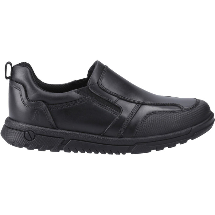 Hush Puppies Sergio Leather Youth Black Loafers