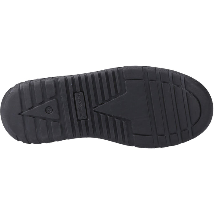 Hush Puppies Sergio Leather Youth Black Loafers