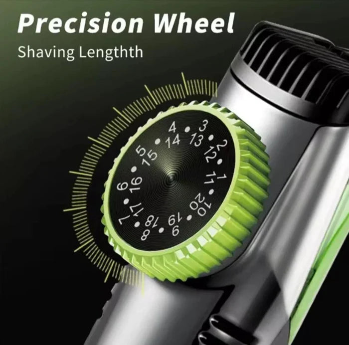 Mandotos Hybrid Wash & Trim Beard Cutter with adjustable blades and ergonomic design for precise grooming.