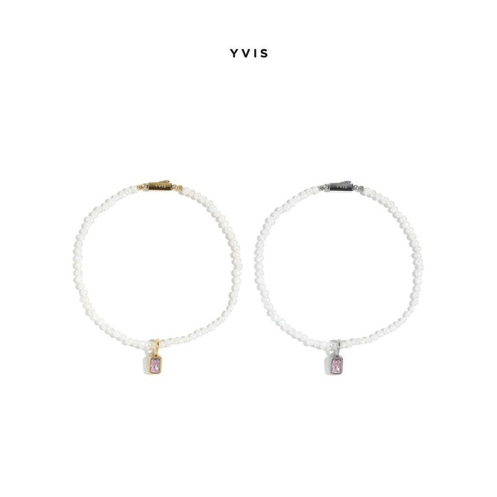 Infinite Pearl Bracelet- Stainless Steel