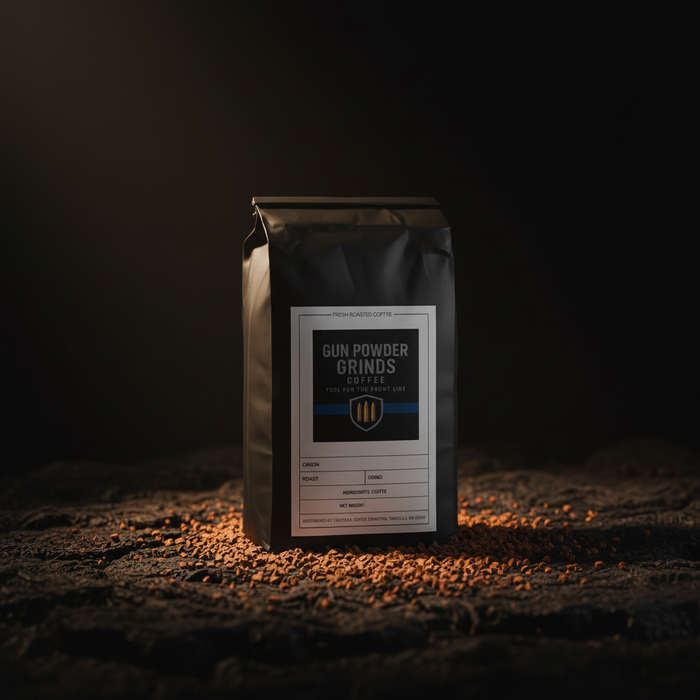 Gun Powder Grinds Instant Coffee with instant granules