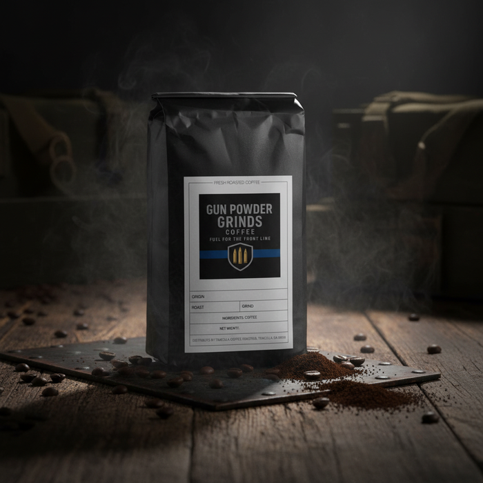 Instant Coffee with GPG Label - Moody Rustic Shot