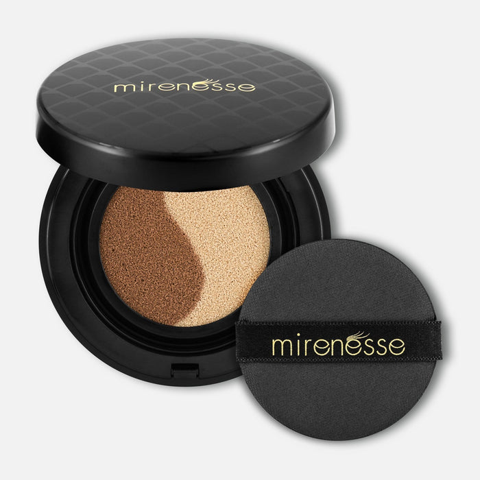 MIRENESSE FOUNDATION 15g / 0.53oz Instant Tanning Gel- 10 Collagen Face Glow Cushion Compact Bronzer