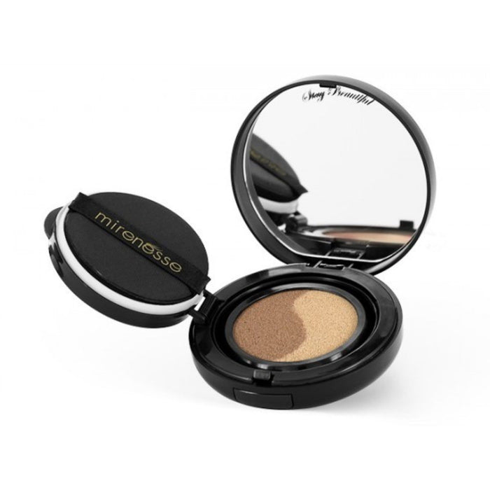MIRENESSE FOUNDATION 15g / 0.53oz Instant Tanning Gel- 10 Collagen Face Glow Cushion Compact Bronzer
