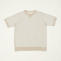 Jackman Dotsume Rib T-Shirt - Retro Silver/Dark Beige