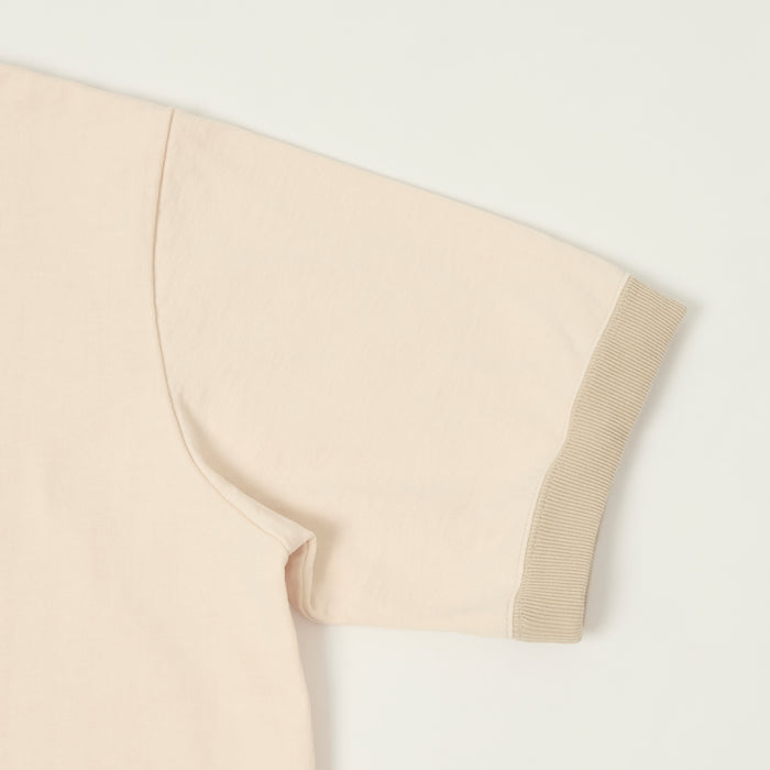 Jackman Dotsume Rib T-Shirt - Shell Pink/Dark Beige