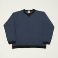 Jackman Long Sleeve Dotsume T-Shirt - Retro Navy/Black