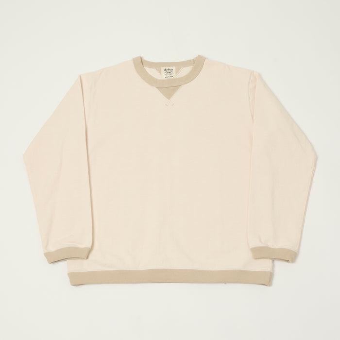 Jackman Long Sleeve Dotsume T-Shirt - Shell Pink/Dark Beige