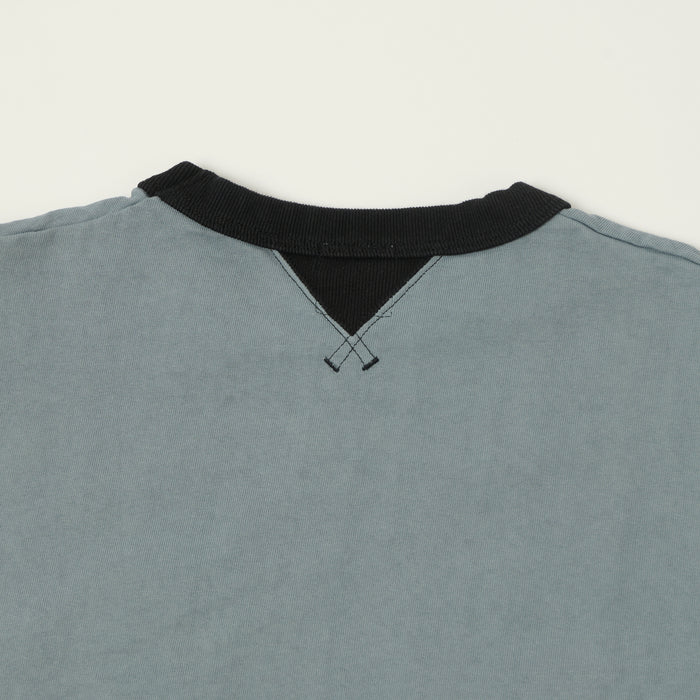 Jackman Long Sleeve Dotsume T-Shirt - Wolf Grey/Black