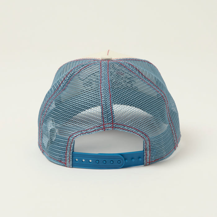 JJ Hats 'NYC Pizza' Trucker Cap - Green/Blue