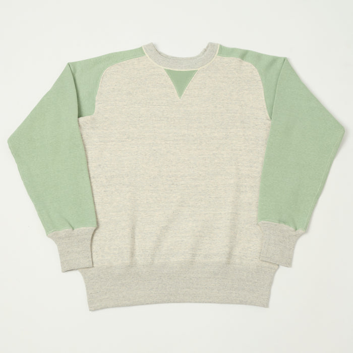 John Gluckow Lot. JG-CS20 Freedom Sleeve Sweatshirt - Oatmeal/Light Green