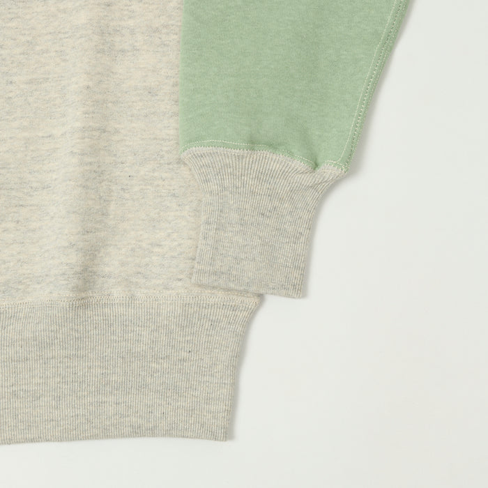 John Gluckow Lot. JG-CS20 Freedom Sleeve Sweatshirt - Oatmeal/Light Green