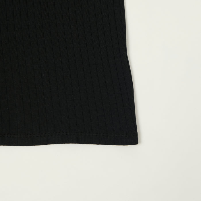 Knickerbocker Ribbed Tank Top - Black