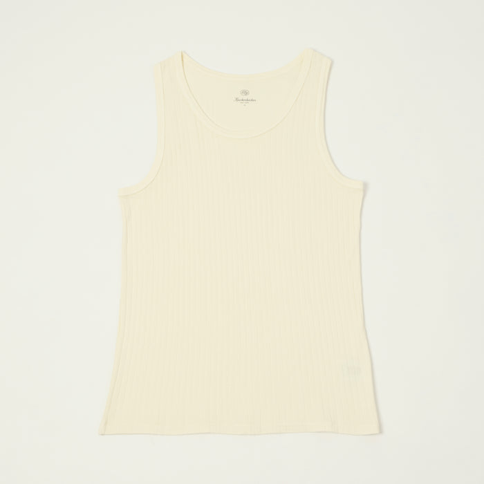 Knickerbocker Ribbed Tank Top - Milk