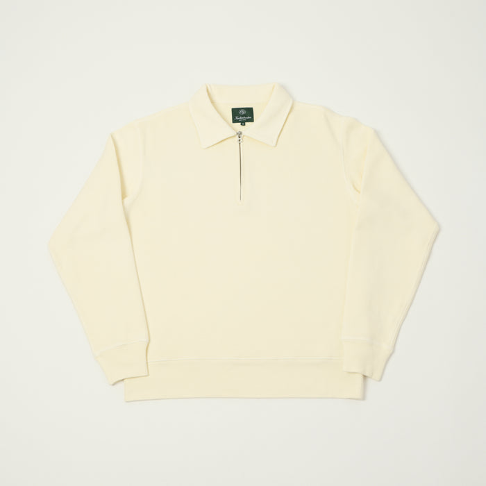 Knickerbocker 'Stadium Loft' Quarter Zip Sweatshirt - Milk