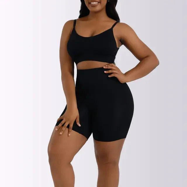 Mandotos ladies' curve-enhancing shaper bodysuit, seamless design with adjustable straps and smooth fit for a flattering silhouette.