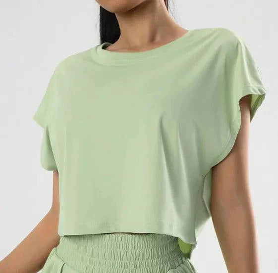 Mandotos Ladies' Summer Breeze Tee in soft fabric, featuring a relaxed fit and short sleeves, perfect for warm weather.