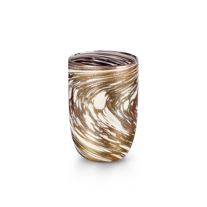 black laguna b glass on white background
