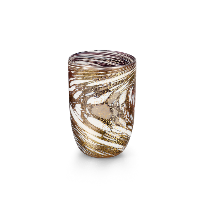 black laguna b glass on white background