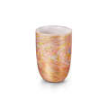 Murano laguna B pink glass on white background