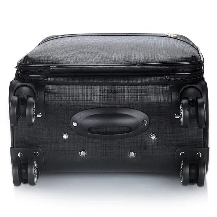 Large capacity tactical travel trolley luggage with built-in laptop backpack from MANDOTOS INTERNATIONAL, designed for versatile travel.