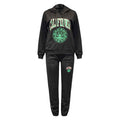 Letter Hooded Long-sleeved Suit Woman