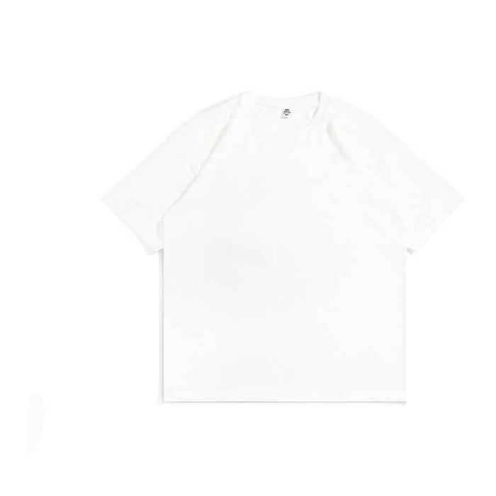 Loose Oversize Round Neck Combed Cotton Short Sleeve T-shirt