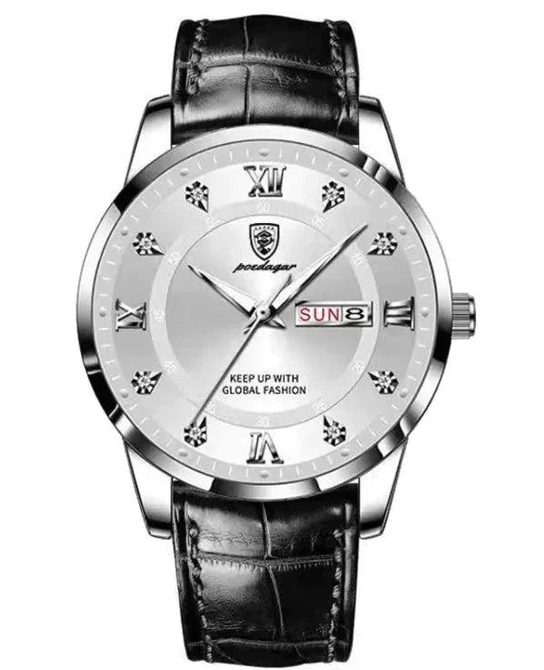 836Silver shell and white leat