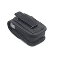 Luxury leather folding eyewear case by MANDOTOS INTERNATIONAL, with soft interior and sleek design for protection and style.