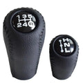 Luxury leather gear shift kit by MANDOTOS, featuring a sleek, high-quality leather cover for automatic or manual gear shifters.