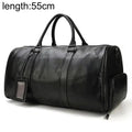Luxury leather traveler bag by MANDOTOS, featuring sleek design, sturdy handles, and high-quality craftsmanship for stylish travel.