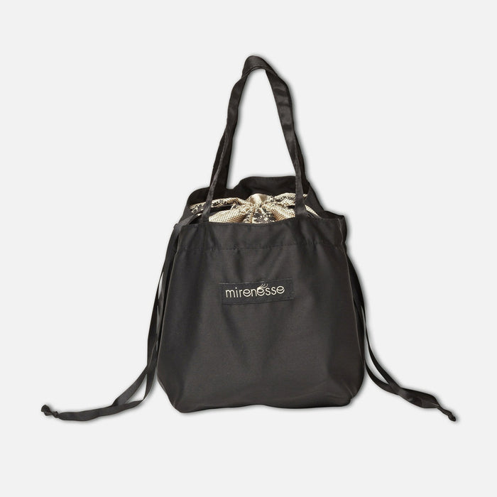 MIRENESSE BAGS Handle length 15cm Luxury Satin Drawstring Skincare Bag