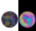Mandotos luminous football with machine-stitched design, reflective surface, ideal for nighttime play.