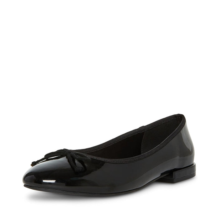 Black Madden Girl ballet flats in size 6.5, featuring a sleek, simple design with a comfortable slip-on style.
