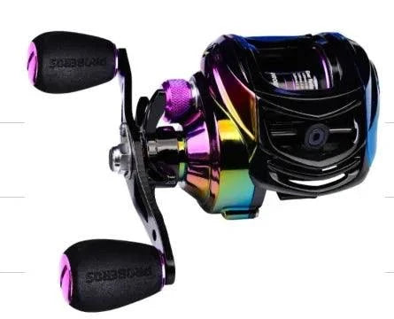 Mandotos MagnaCast precision fishing reel with ergonomic handle and sleek design, ideal for freshwater and saltwater fishing.