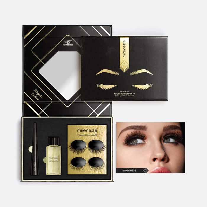 MIRENESSE LASHES Magnomatic Magnetic Eyeliner + 5d Lashes Day & Night Kit - Volume Vivian