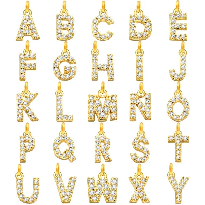 Mandotos crystal A-Z letter initial anklet for women, stainless steel Cuban link beach ankle bracelet with sparkling crystal accents.