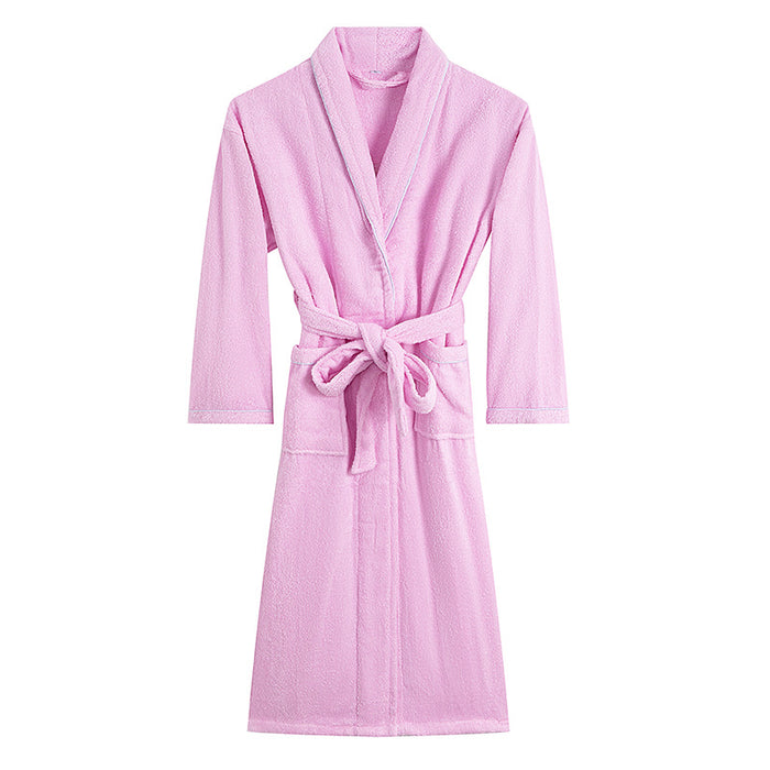Men's And Women's Fashion Towel Material Thick Bathrobe