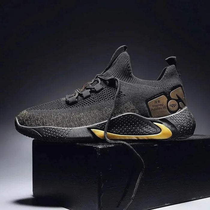 Mandotos men's athletic trainer shoes with breathable mesh upper, cushioned sole, and sporty design for active wear.