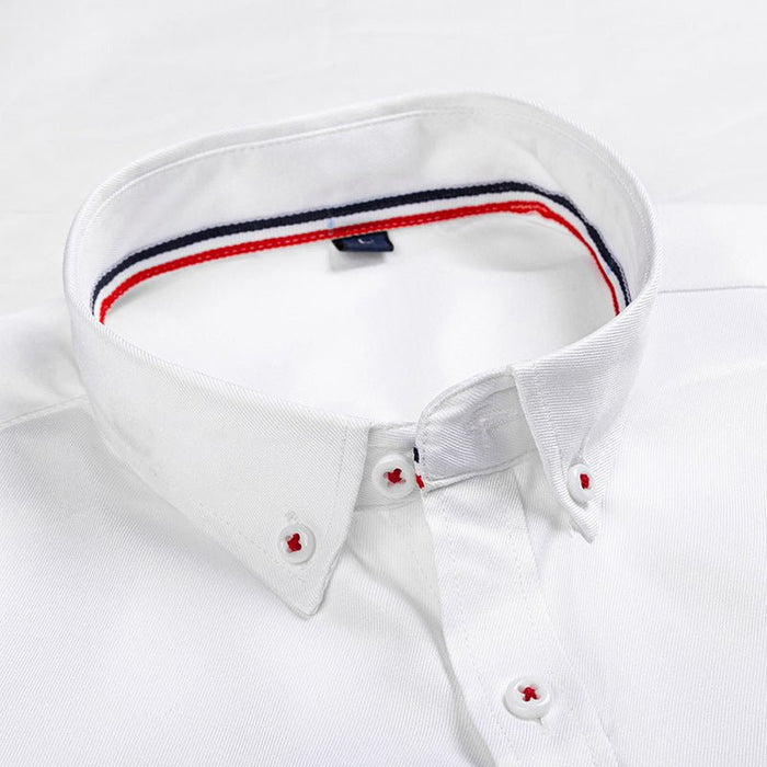 Ancient Energy men's casual dress shirt with a classic collar and button-up front, suitable for business or casual wear.