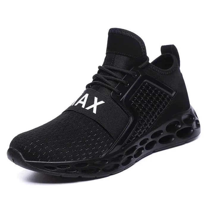 Mandotos men's cushioned running shoes with breathable mesh upper and supportive sole for comfort and performance.