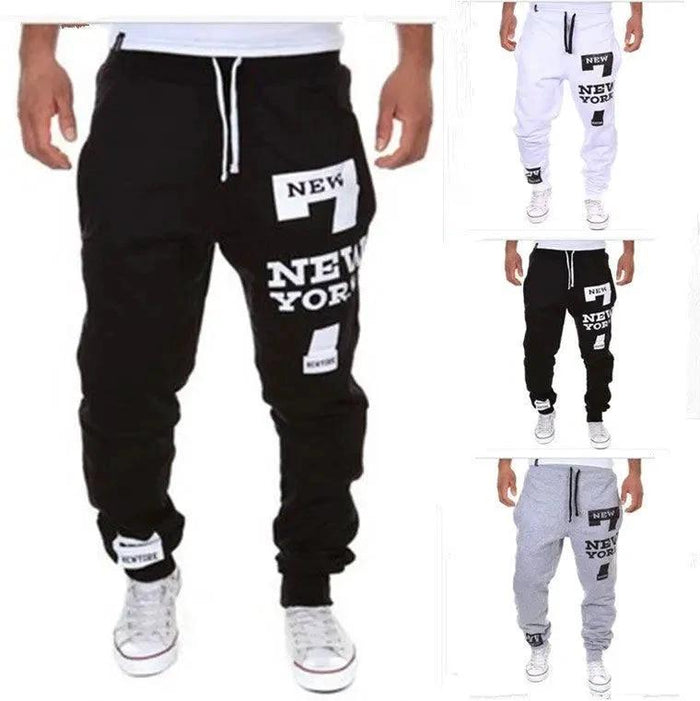 Men's Joggers by MANDOTOS featuring a comfortable fit, elastic waistband, and casual style in neutral color.