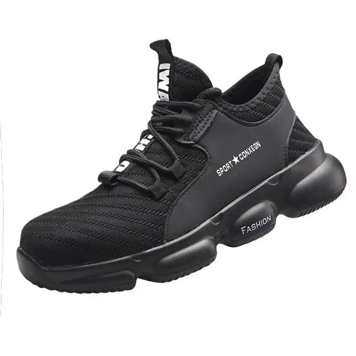 Men's steel toe safety shoes by MANDOTOS with durable protective design for demanding work environments